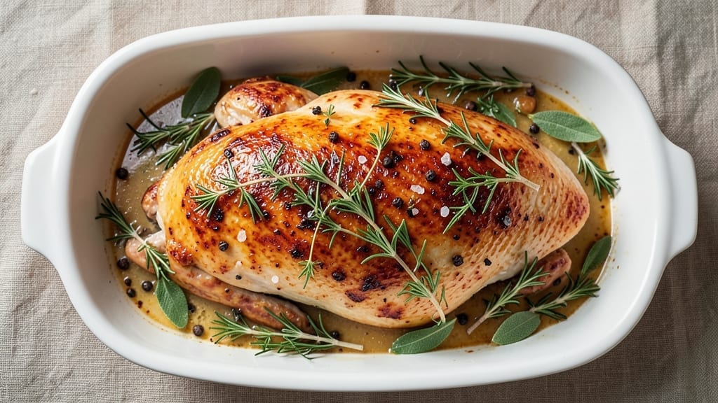 6lb Turkey Breast Recipe: Juicy Pink Core With Crispy Herb Crust