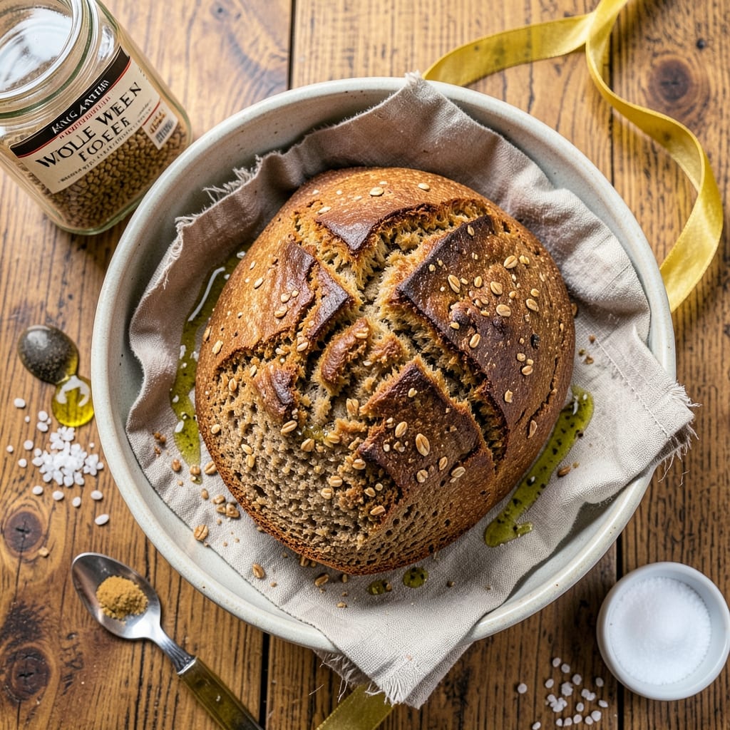 100 Percent Whole Wheat Bread Recipe: Artisan Crust With Nutty Depth in One Bowl