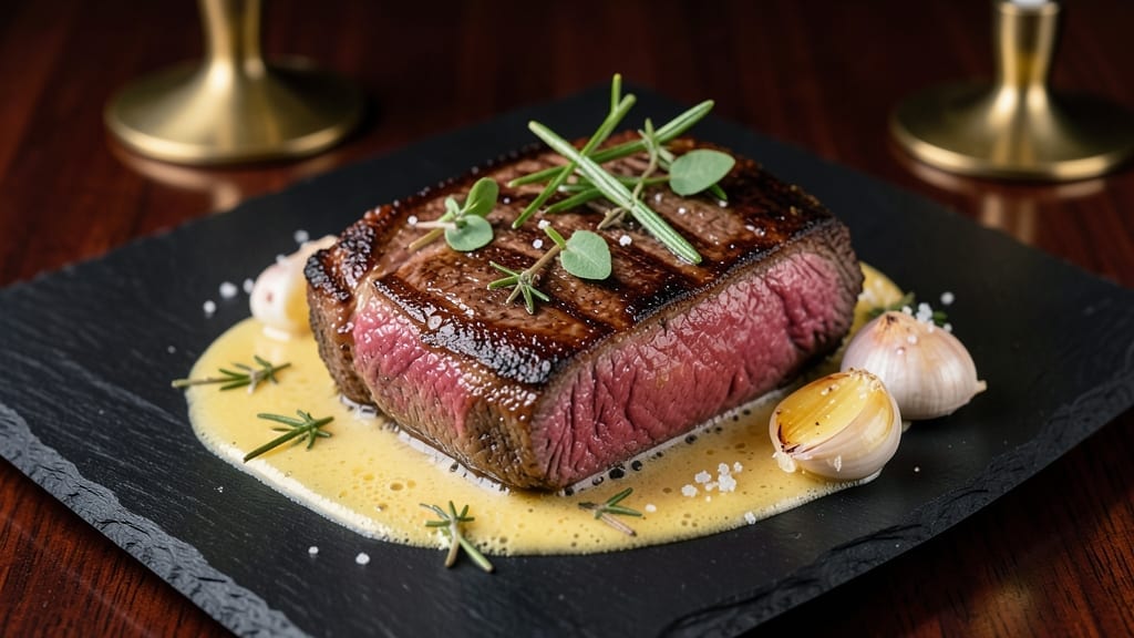 90s Steak Recipe: Juicy, Charred Crust With Garlic-Herb Butter
