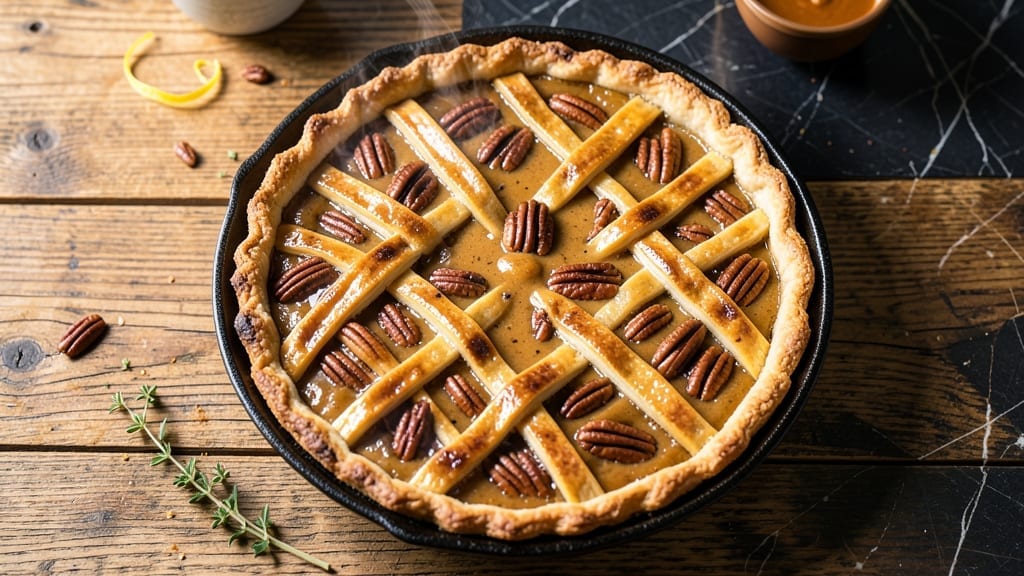 8-Inch Pecan Pie Recipe: Buttery Crust and Caramelized Nut Bliss