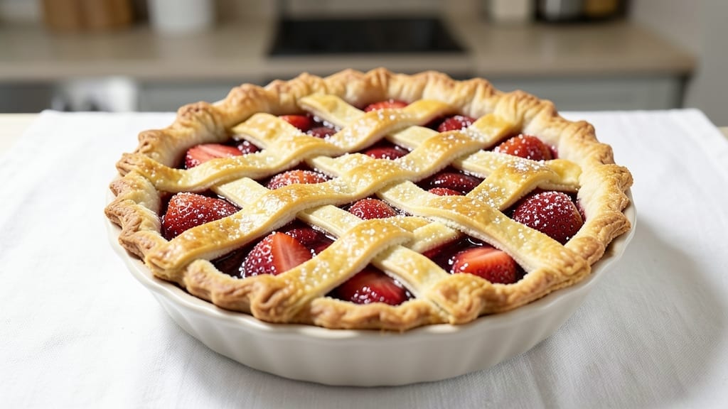 2 Crust Strawberry Pie Recipe: Juicy Berries Between Flaky Layers