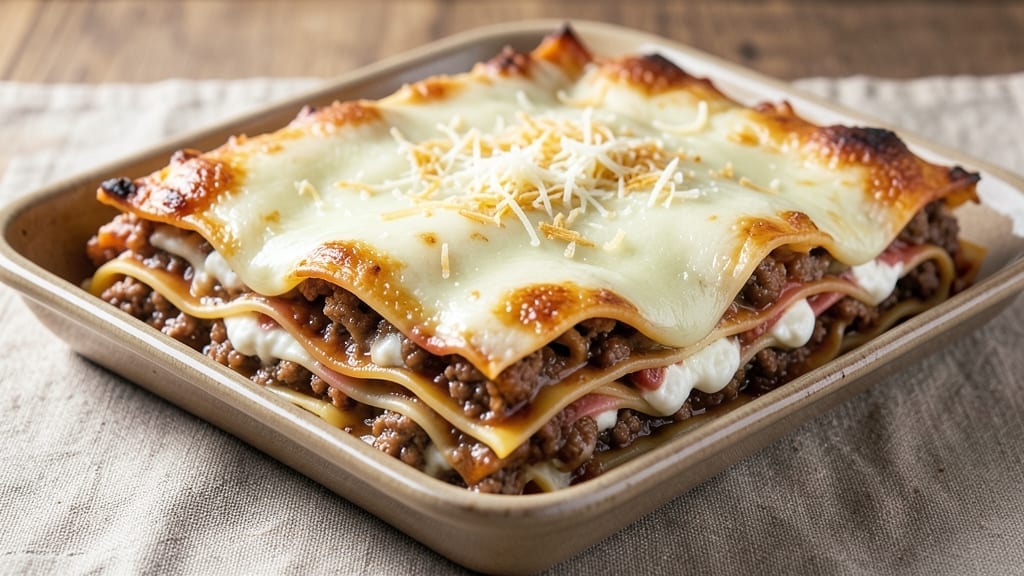5 Cheese Meat Lasagna Recipe: Layered Richness With Gooey Cheese Magic