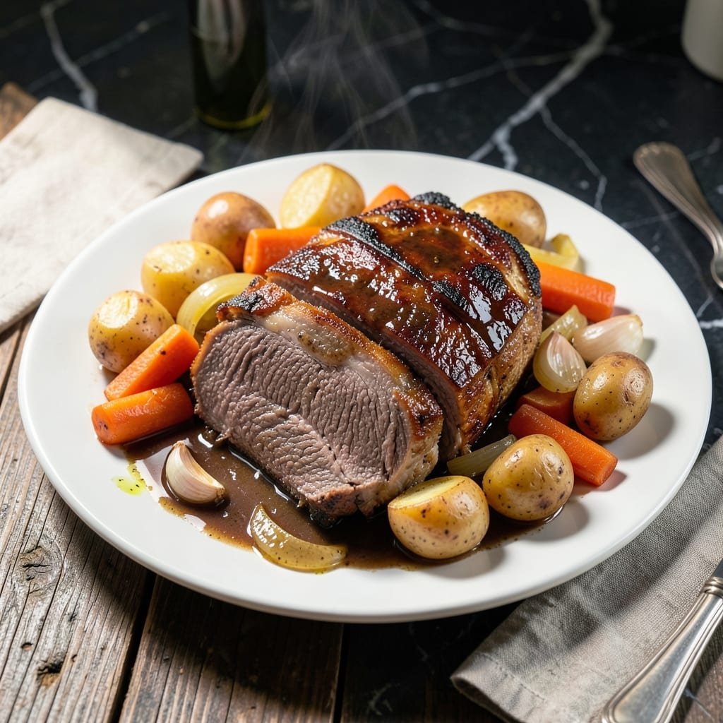 Recipe for Crock Pot Roast Beef With Vegetables: Hands-Off Sunday Supper