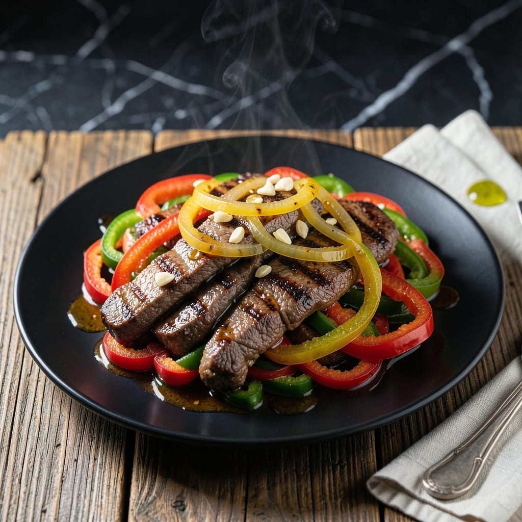 Crock Pot Pepper Steak Recipe Ingredients: Slow-Cooked Tender Beef and Peppers