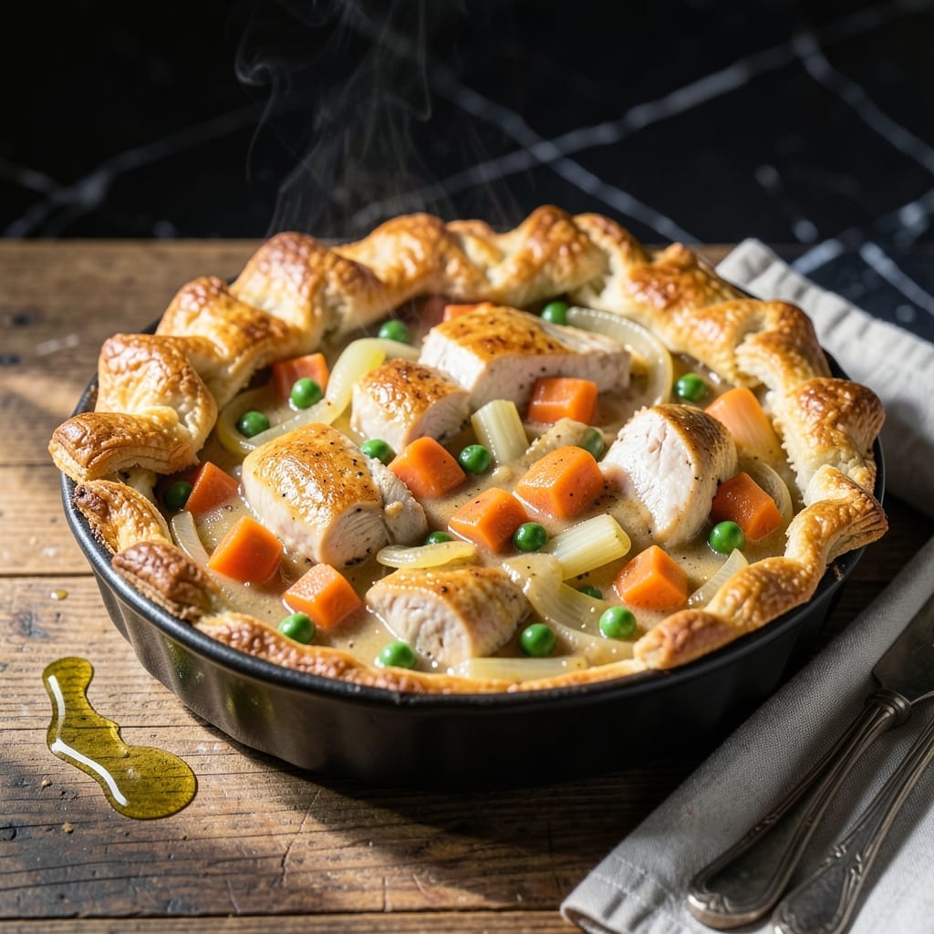 Boiled Chicken Pot Pie Recipe: Classic Comfort in a Flaky Pastry
