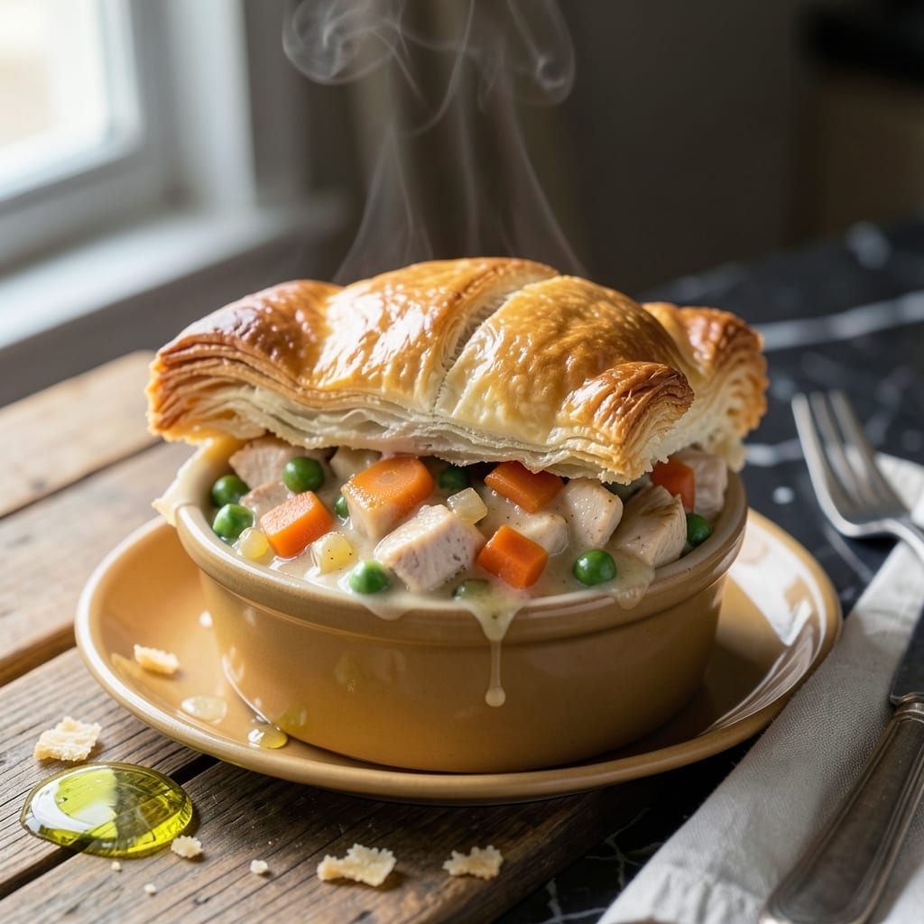 Chicken Pot Pie Recipe Single Servings: Personal Comfort in a Golden Crust