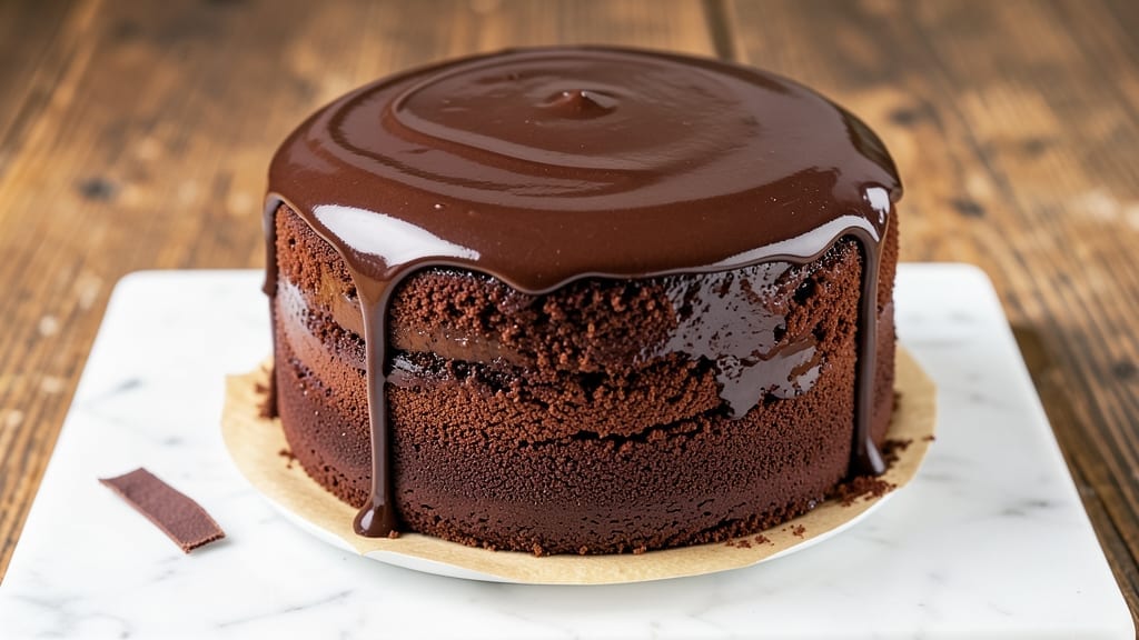 9-Inch Single Layer Chocolate Cake Recipe: Decadent Fudgy Crust and Silky Fill