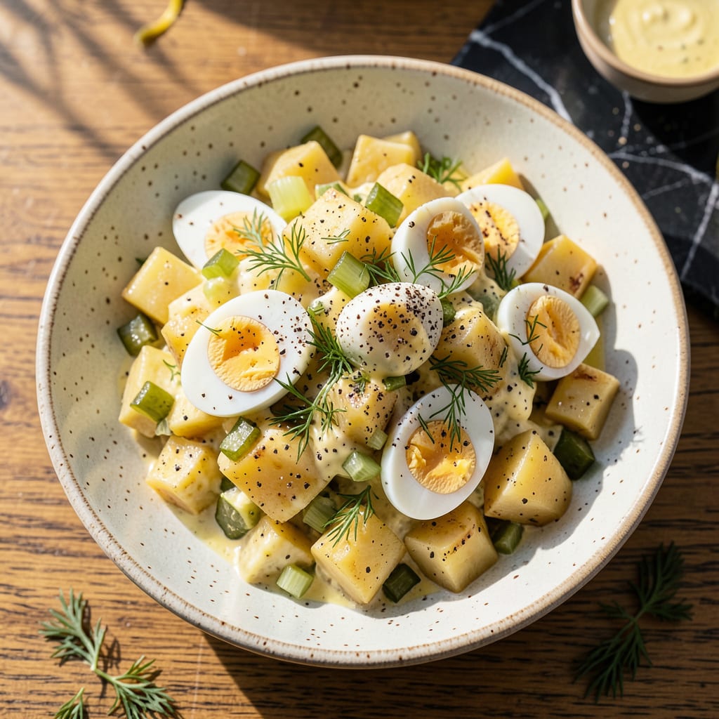 darius cooks potato salad recipe example with annotations