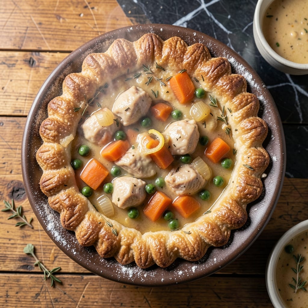 Dad's Pot Pie Recipe: Golden Biscuit Topping With Hearty Vegetables
