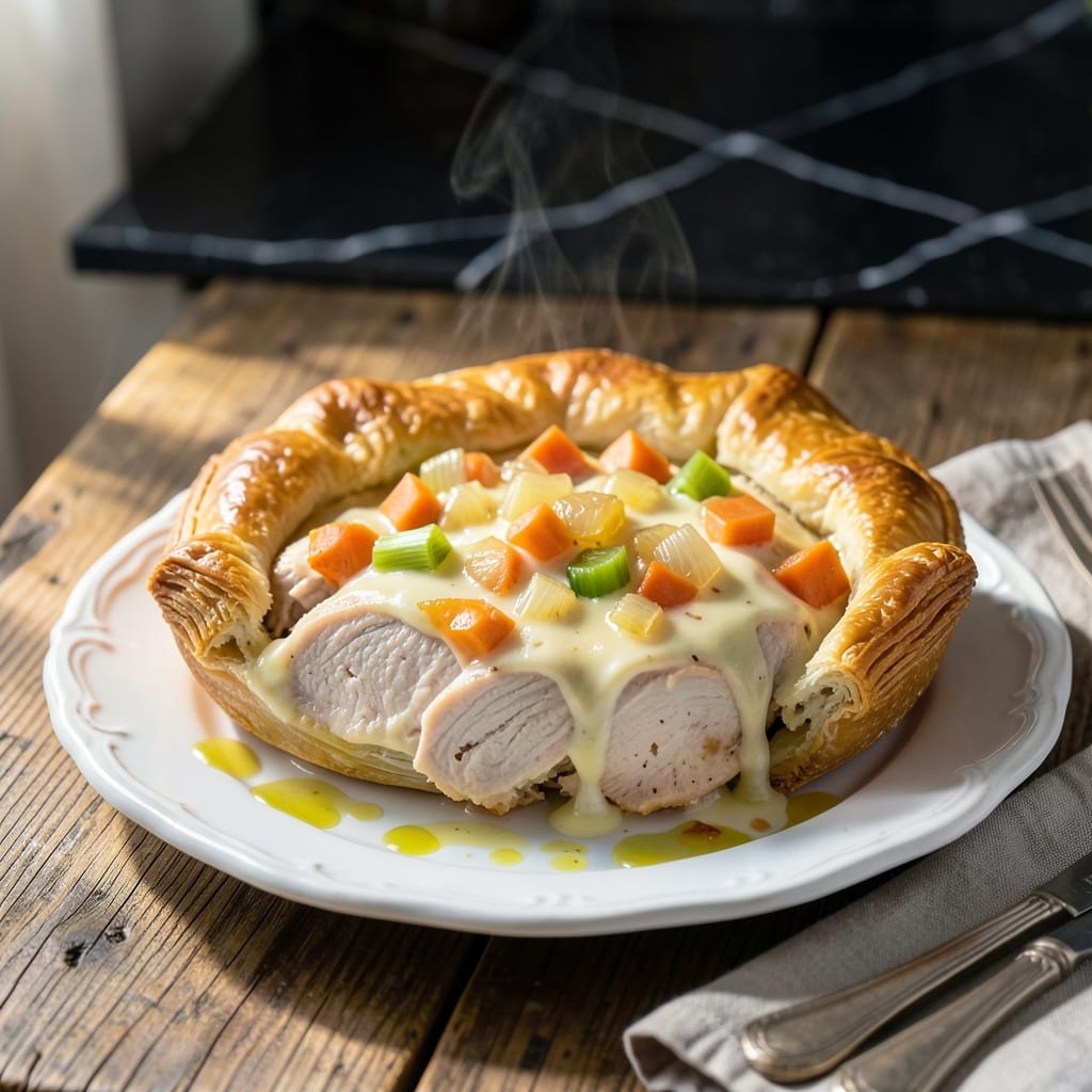 Old Fashioned Chicken Pot Pie Recipe With Heavy Cream: Nostalgic Flavor in a Golden Crust
