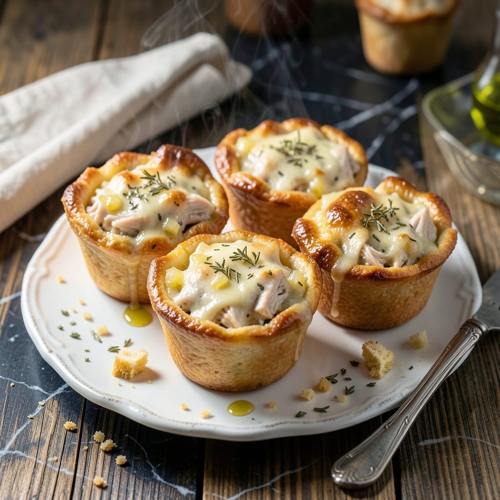 Chicken Pot Pie Muffin Recipe: Individual Portions With Flaky Tops