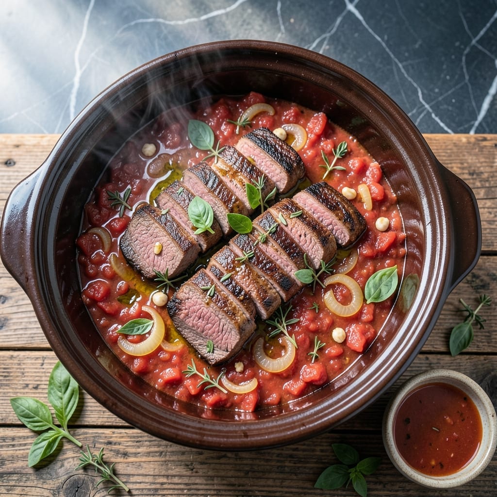 Steak Pizzaiola Crock Pot Recipe: Italian-Inspired Slow Cooker Comfort Steak Pizzaiola Crock Pot Recipe: Italian-Inspired Slow Cooker Comfort