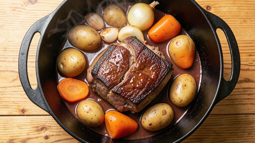 1950s Beef Stew Recipe: Slow-Simmered Richness With Caramelized Roots