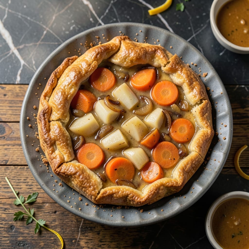 Root Vegetable Pot Pie Recipe: Golden Crust Over Rustic Filling