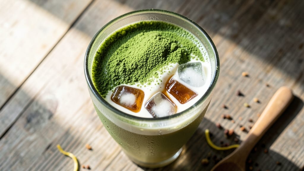 16 Ounce Iced Matcha Latte Recipe: Vibrant Green Energy in 5 Minutes
