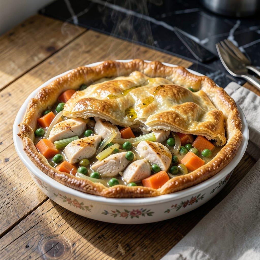 Tasty Pot Pie Recipe: Buttery Crust Over Hearty Filling