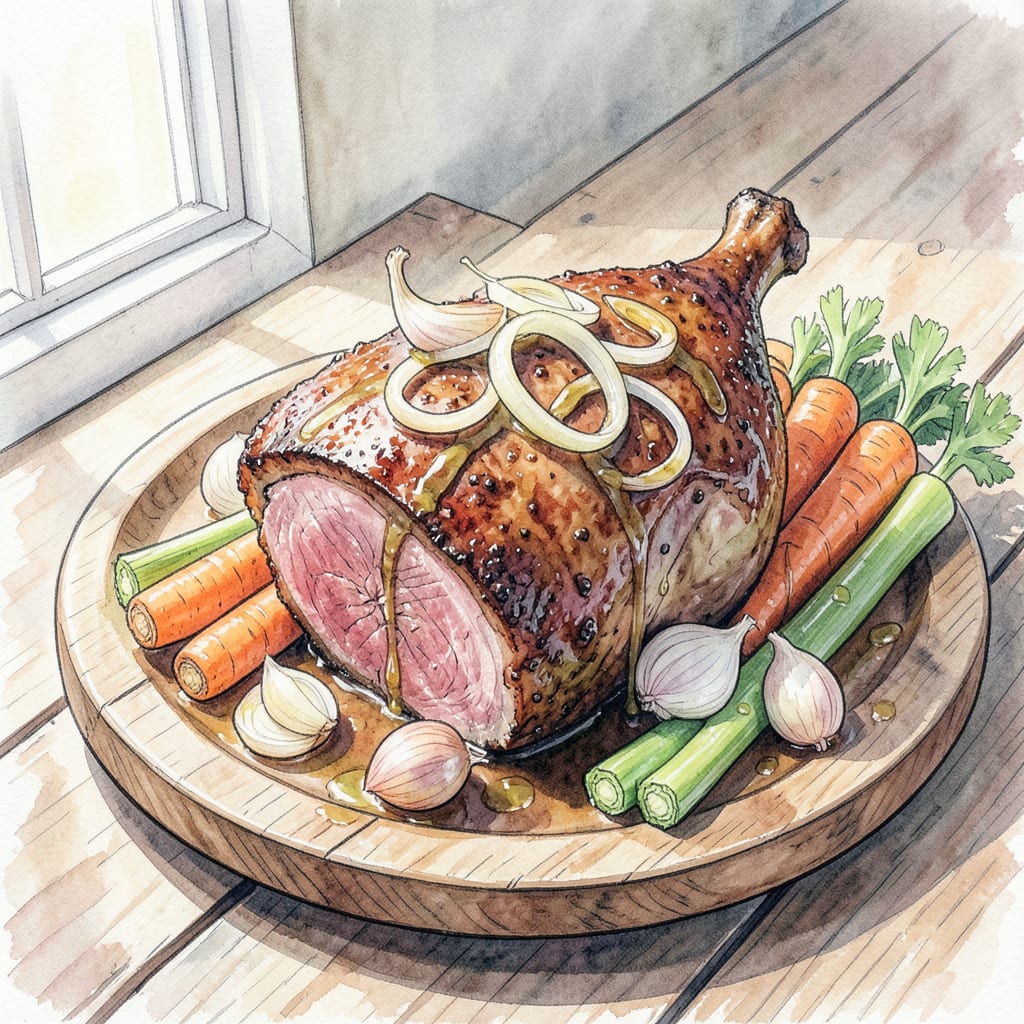 Deer Hind Quarter Recipe: Tender Braised Venison Perfection example with annotations