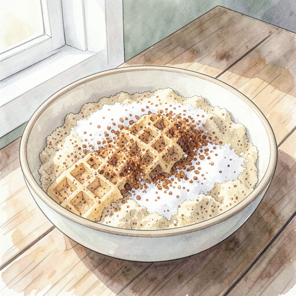 Dry Waffle Mix Recipe Just Add Water: Quick Morning Magic illustration with key details