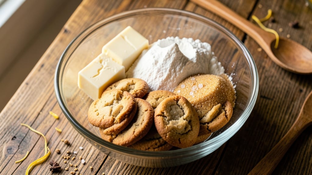 4 Ingredient Butter Cookie Recipe: Buttery Crunch in 15 Minutes