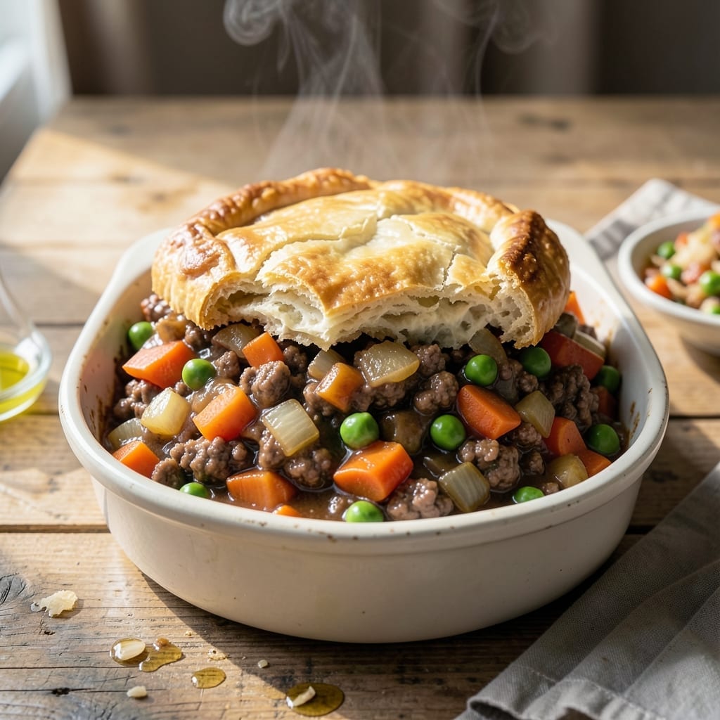 Bisquick Hamburger Pot Pie Recipe: Savory Filling Under a Golden Crust