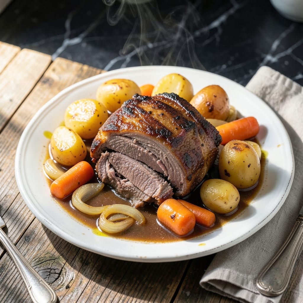 Southern Crock Pot Roast Recipe: Slow-Cooked Beef with Carrots and Potatoes Southern Crock Pot Roast Recipe: Slow-Cooked Beef with Carrots and Potatoes