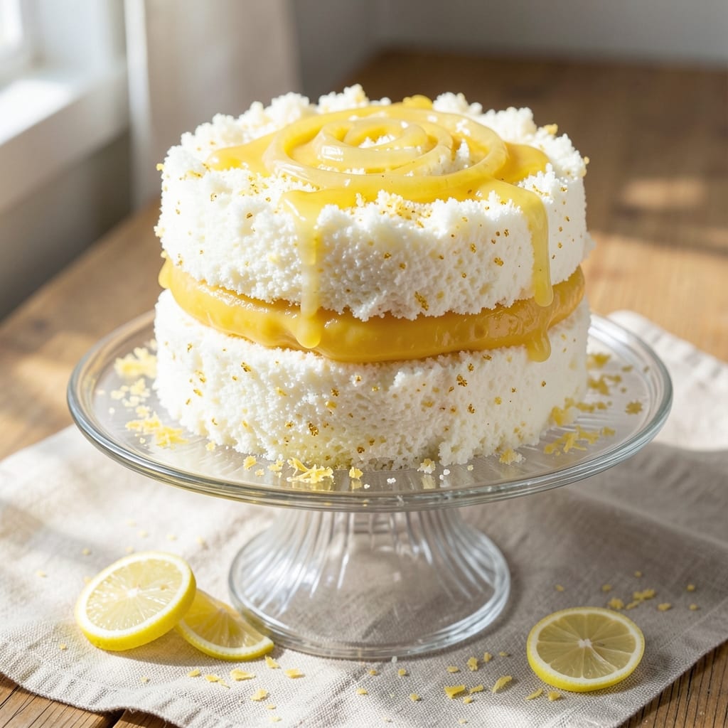 2-Ingredient Lemon Angel Food Cake Recipe: Light-as-Air Citrus Cloud in Minutes