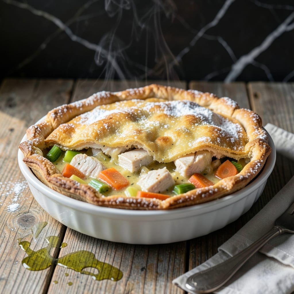 Chicken Pot Pie Recipe: Buttery Lattice Top With Creamy Herb Gravy