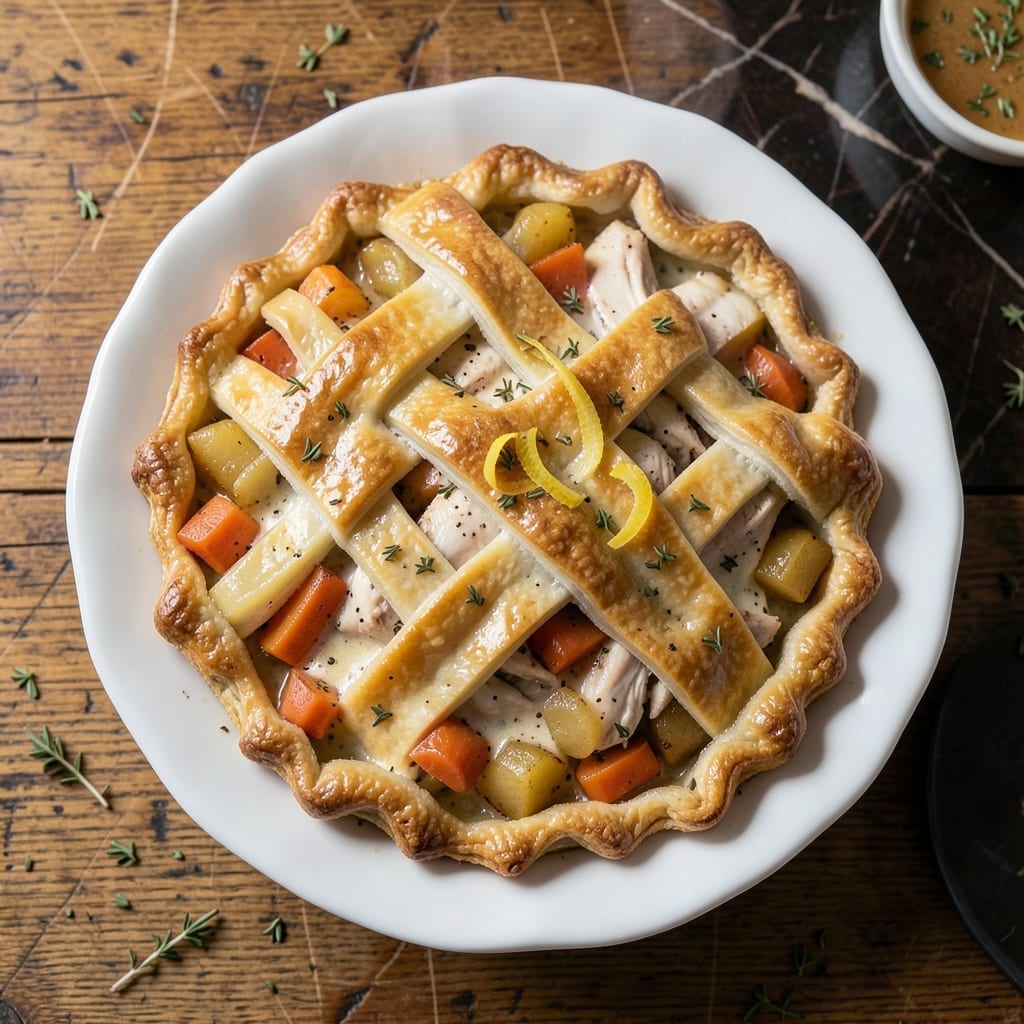 Homemade Chicken Pot Pie Recipe With Potatoes: Buttery Crust Over Rustic Comfort Homemade Chicken Pot Pie Recipe With Potatoes: Buttery Crust Over Rustic Comfort