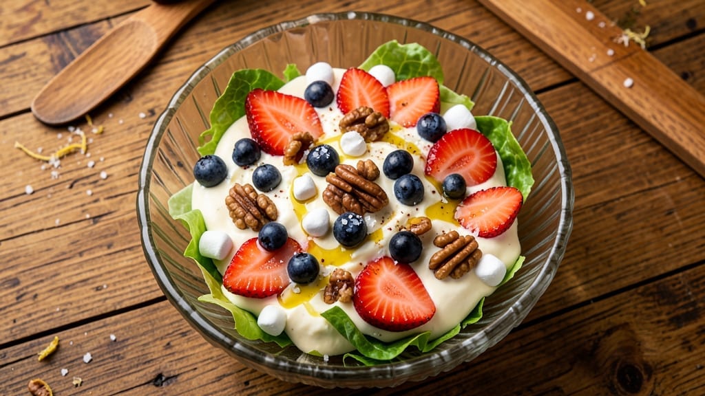 24 Hour Salad Recipe With Marshmallows: Sweet and Salty Crunch in Every Bite