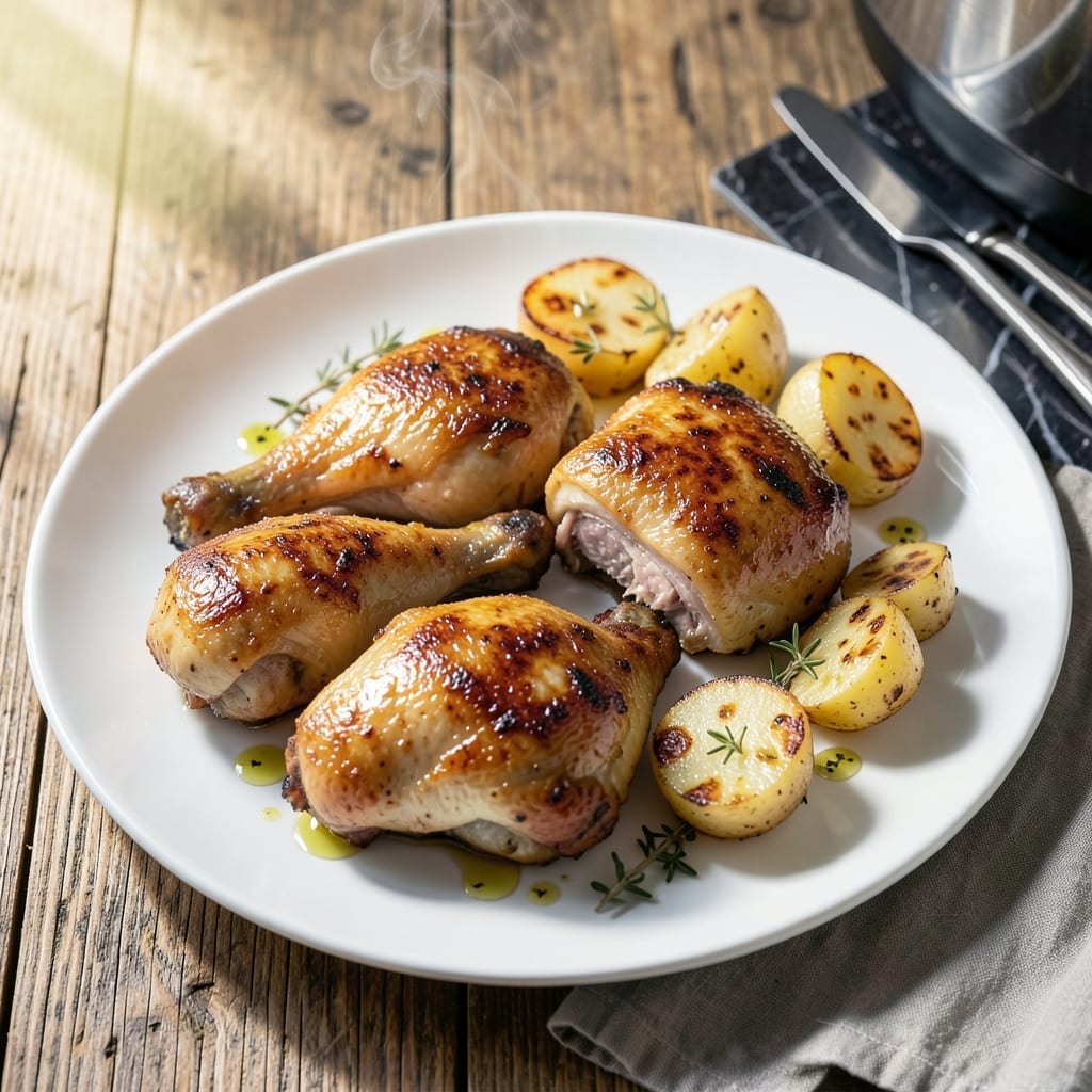 Instant Pot Chicken Thighs And Potatoes Recipe: One-Pot Meal With Crispy Skin