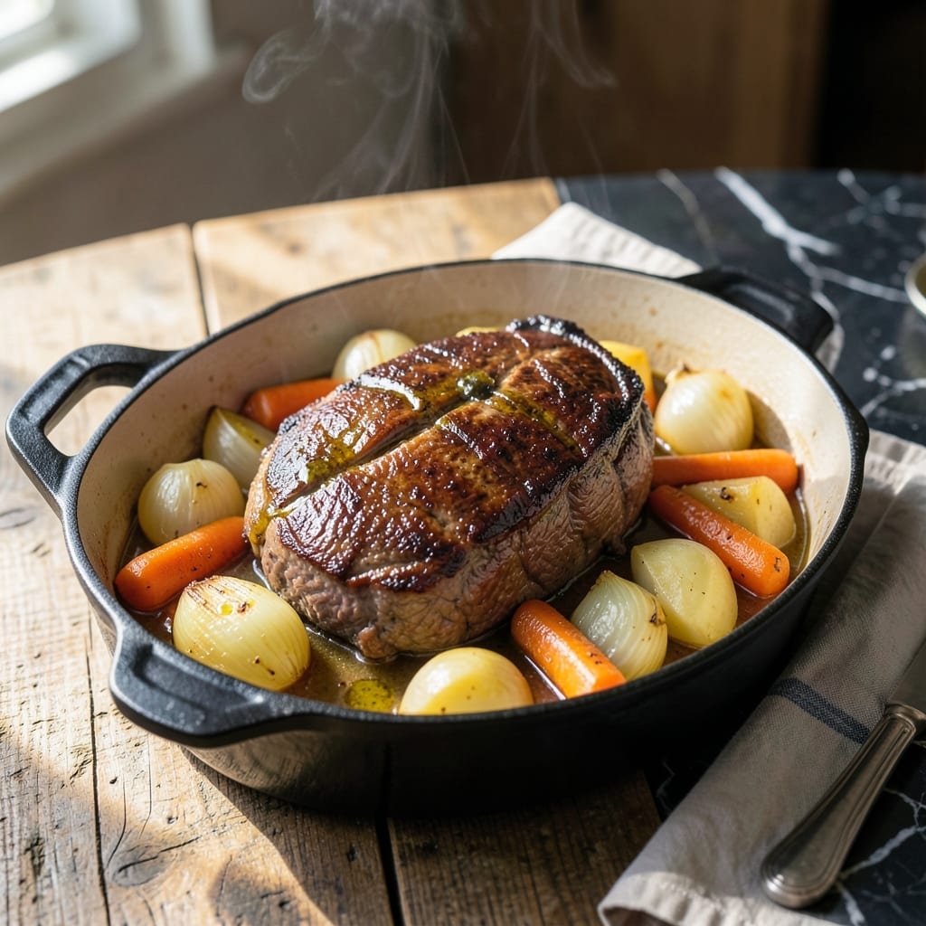 Chuck Pot Roast Recipe Dutch Oven: Melt in Your Mouth Slow Cooked Richness