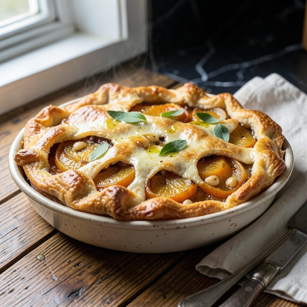 Squash Pot Pie Recipe: Butternut and Sage Flaky Delight Squash Pot Pie Recipe: Butternut and Sage Flaky Delight