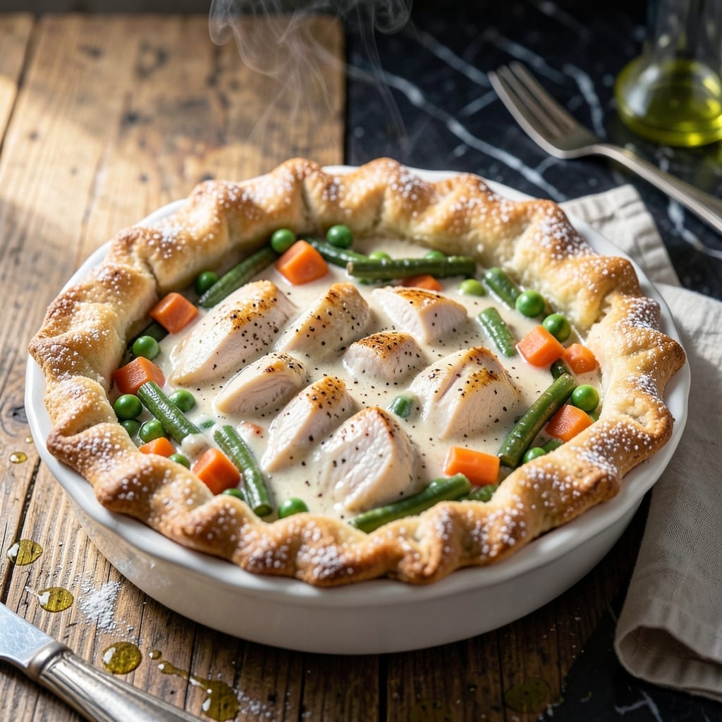 Bisquik Chicken Pot Pie Recipe: Flaky Crust Hugging Creamy Filling