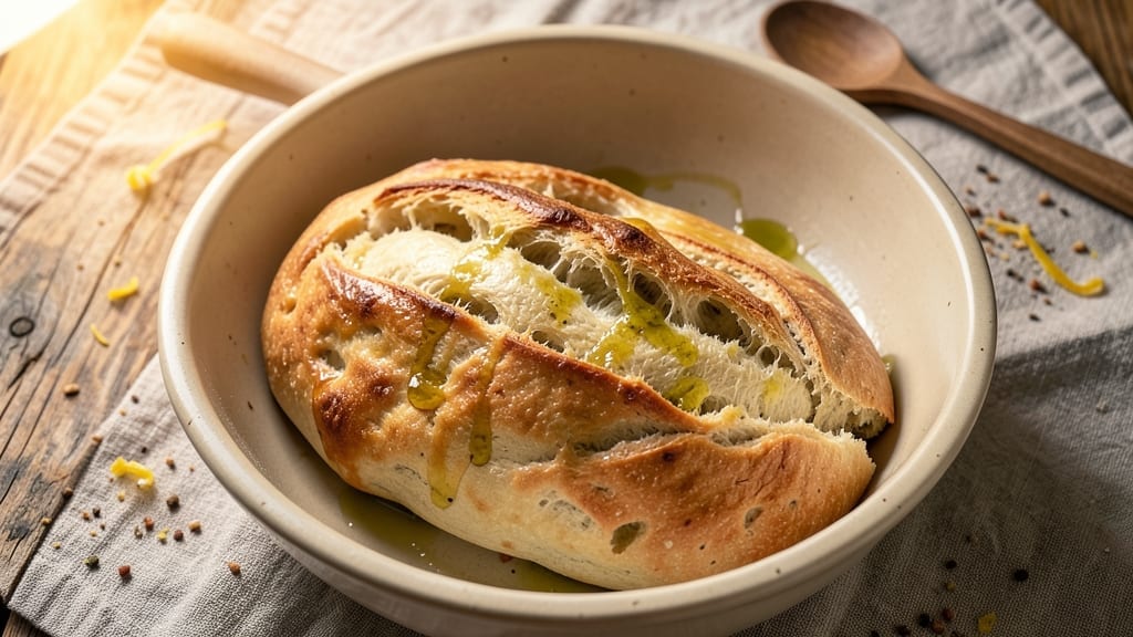 5-Ingredient Ciabatta Bread Recipe: Crusty Crunch Without the Knead