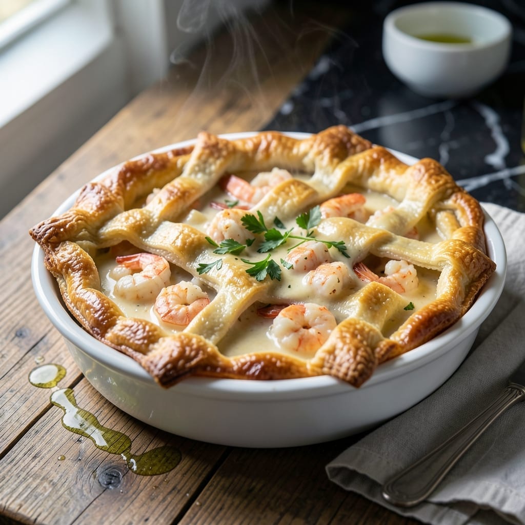 Shrimp and Crab Pot Pie Recipe: Luxurious Seafood in a Golden Crust