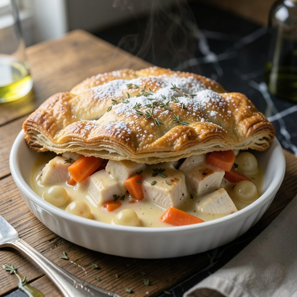 Find Recipe for Chicken Pot Pie: Classic Comfort With Flaky Pastry Top