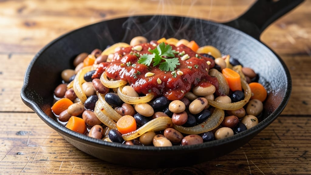 3 Bean Hot Dish Recipe: One-Pot Heartiness With Kidney, Pinto, and Navy Beans