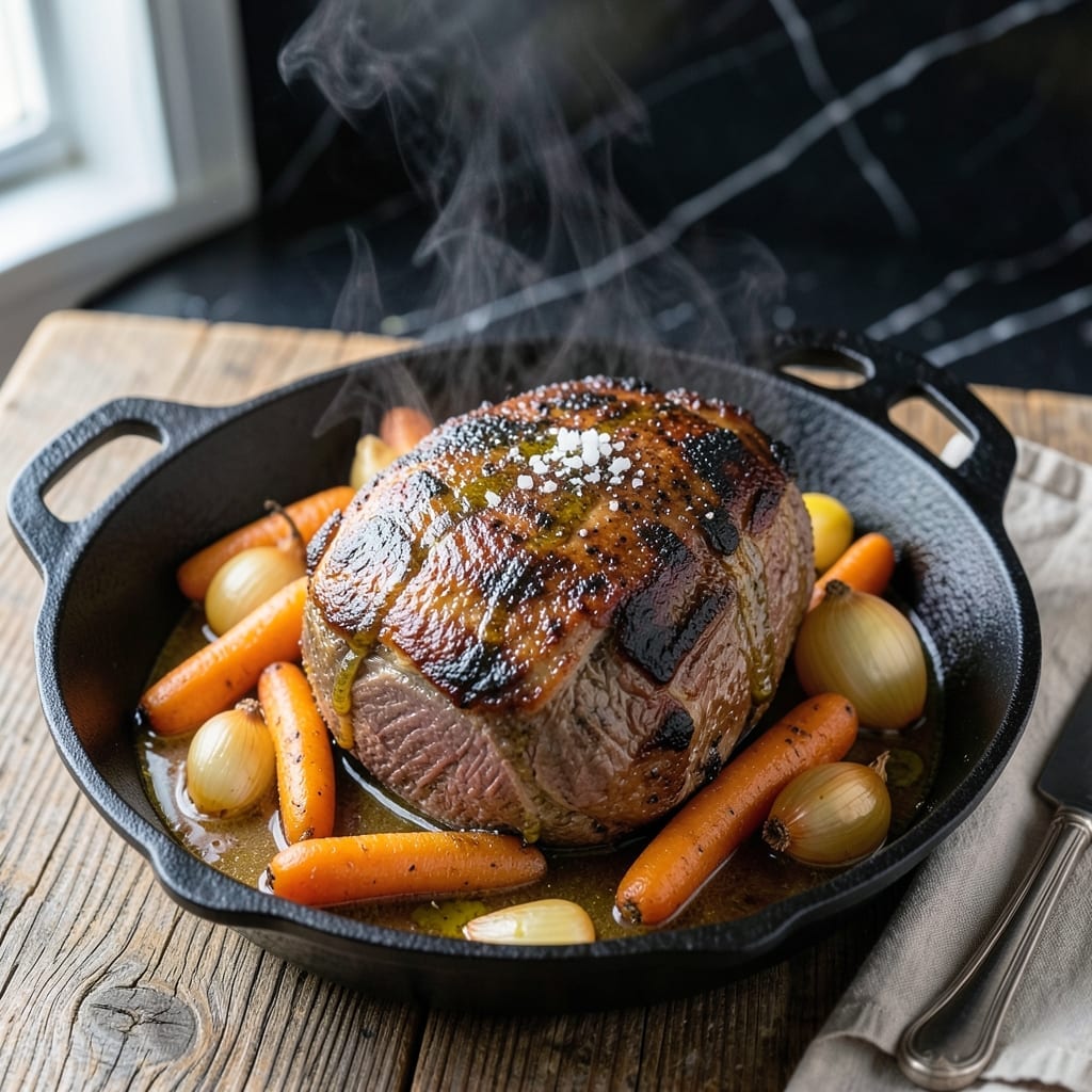 Beef Bottom Round Pot Roast Recipe: Wine-Braised Meltingly Tender Cut Beef Bottom Round Pot Roast Recipe: Wine-Braised Meltingly Tender Cut