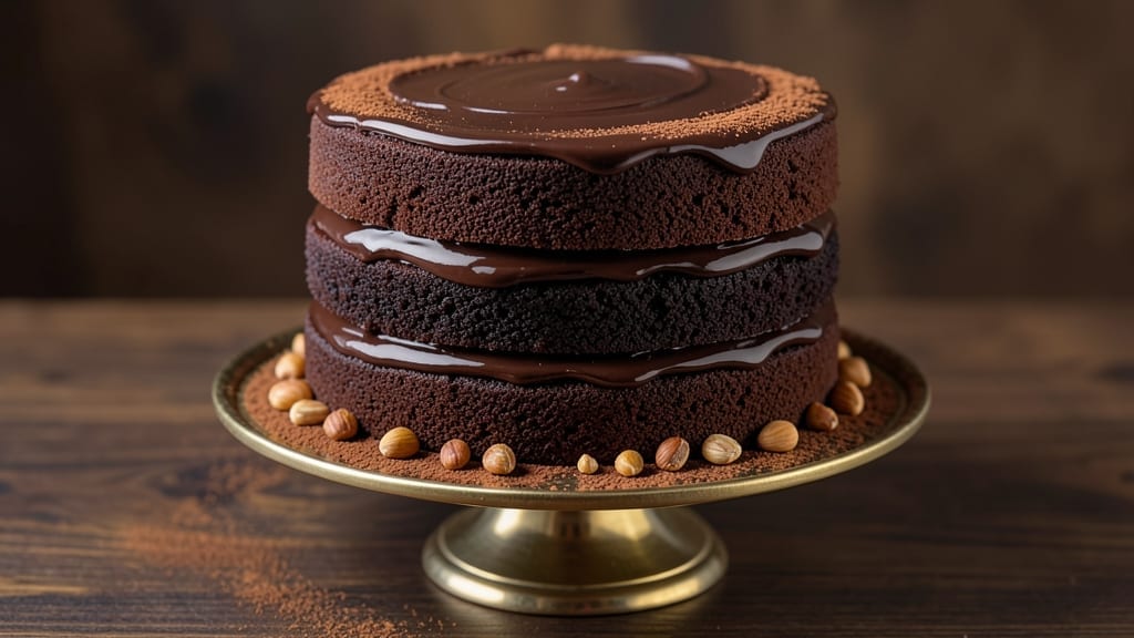 3 Layer Moist Chocolate Cake Recipe: Fudgy Base, Creamy Middle, Fluffy Top 3 Layer Moist Chocolate Cake Recipe: Fudgy Base, Creamy Middle, Fluffy Top
