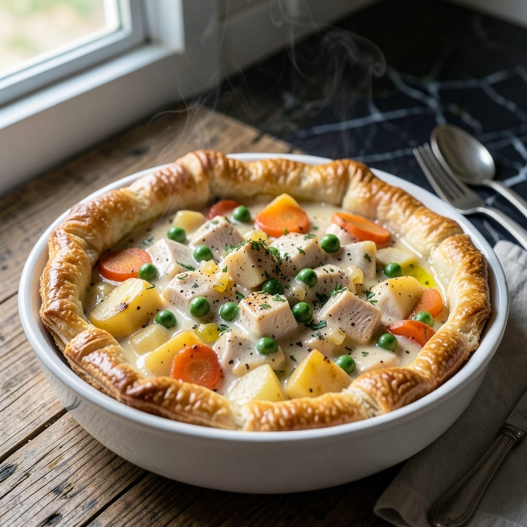 Crockpot Chicken Pot Pie Recipe: Slow-Cooked Comfort With Flaky Topping Crockpot Chicken Pot Pie Recipe: Slow-Cooked Comfort With Flaky Topping