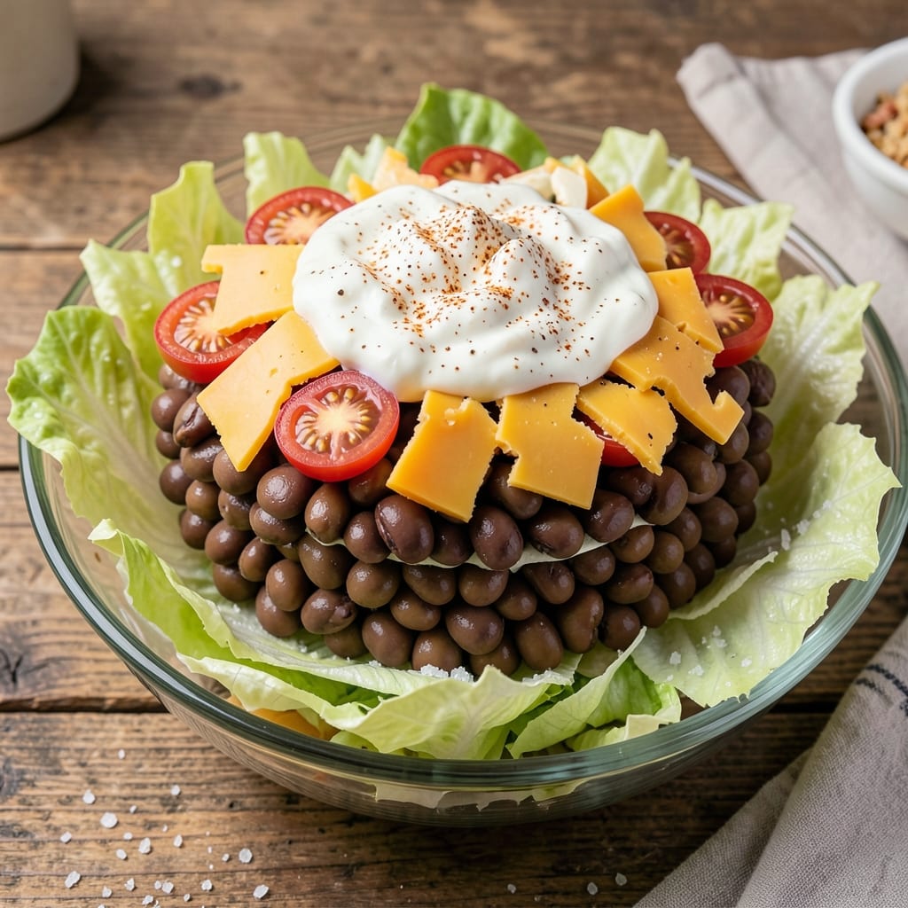 7 Layer Salad Recipe: Colorful Stack of Crunchy, Creamy, Veggie Heaven 7 Layer Salad Recipe: Colorful Stack of Crunchy, Creamy, Veggie Heaven