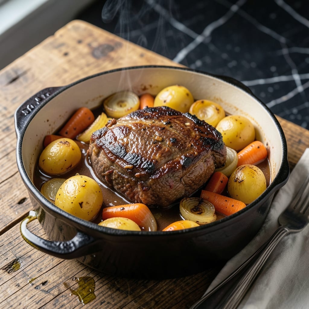 Baked Pot Roast Recipe With Vegetables: Oven-Tender Beef and Root Medley