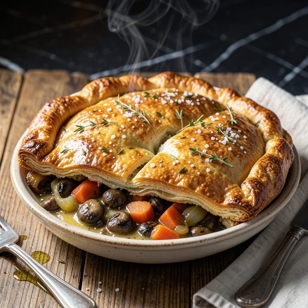 Vegetarian Pot Pie Recipe Puff Pastry: Flaky Golden Crust With Hearty Fillings Vegetarian Pot Pie Recipe Puff Pastry: Flaky Golden Crust With Hearty Fillings