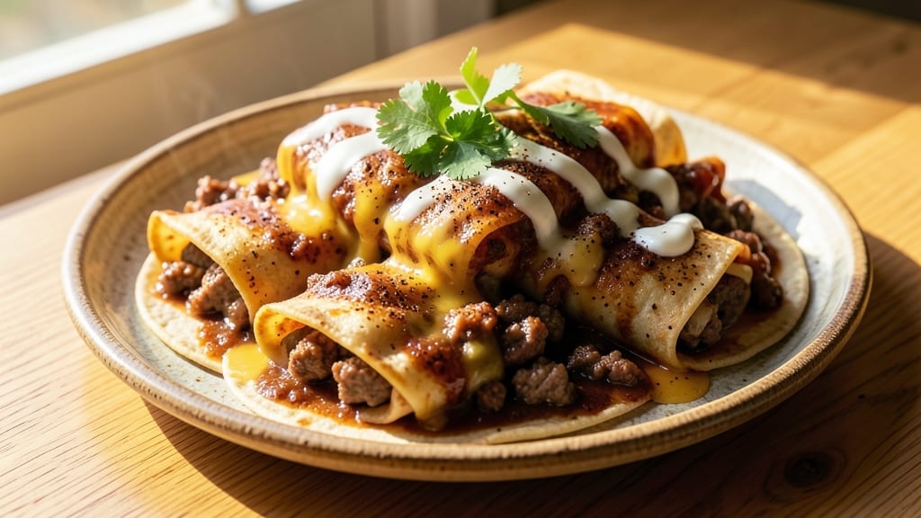 5-Ingredient Beef Enchiladas Recipe: Bold Spice and Cheese in One-Pot Speed 5-Ingredient Beef Enchiladas Recipe: Bold Spice and Cheese in One-Pot Speed