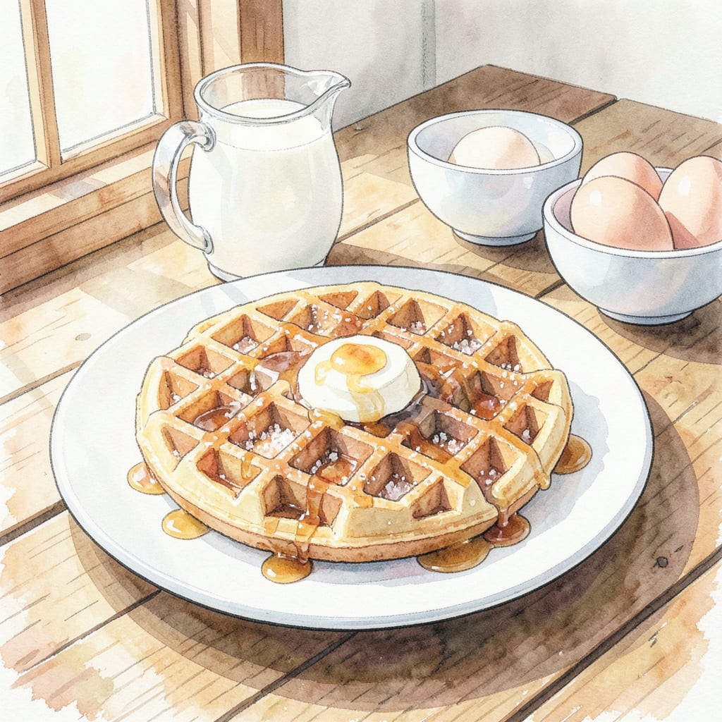 Easy Waffle Recipe Without Baking Powder: Fluffy Morning Delight