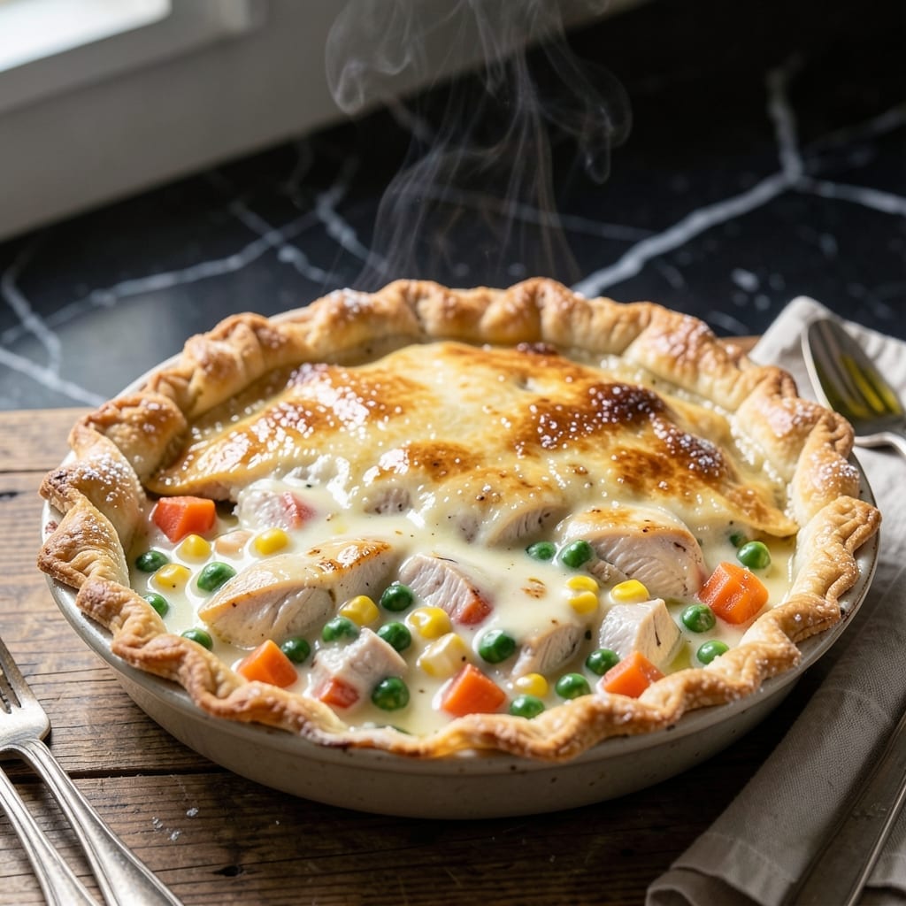 Paula Deen's Homemade Chicken Pot Pie Recipe: Flaky Crust and Creamy Filling Paula Deen's Homemade Chicken Pot Pie Recipe: Flaky Crust and Creamy Filling
