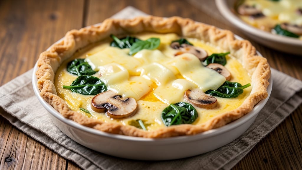 2 Egg Quiche Recipe: Golden Crust With Savory Egg Filling