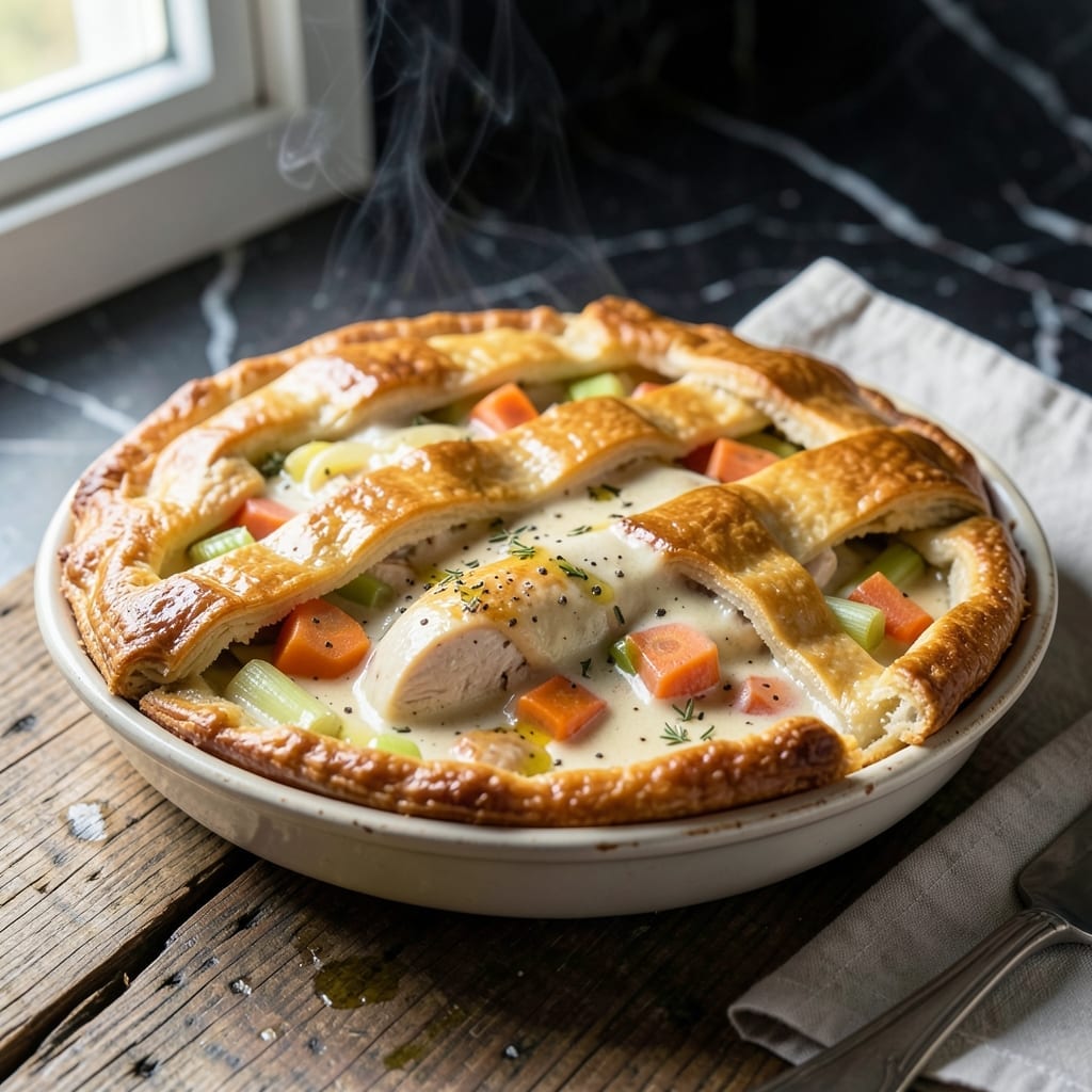 Amazing Chicken Pot Pie Recipe: Homemade Flaky Crust Over Hearty Filling Amazing Chicken Pot Pie Recipe: Homemade Flaky Crust Over Hearty Filling