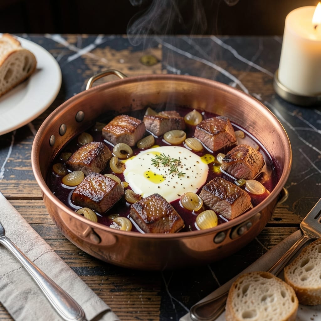 Melting Pot Bourguignonne Recipe: Classic French Fondue With Wine-Infused Beef
