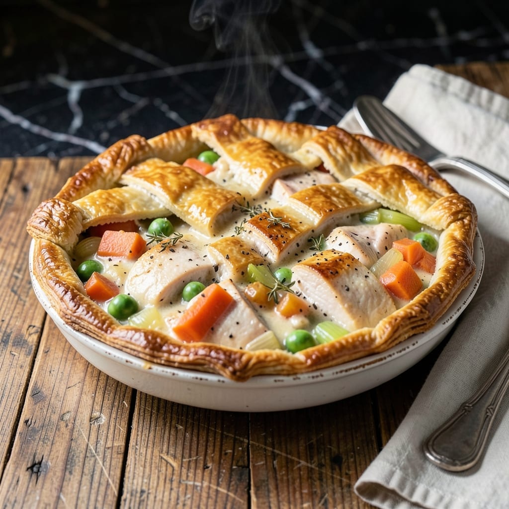 Chicken Pot Pie Oven Recipe: Golden Crust With Classic Herb Filling